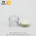 empty travel cosmetic packaging pet face cream transparent plastic jar